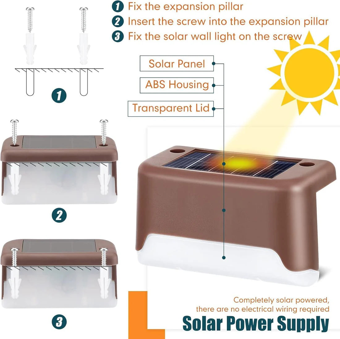 Solar Deck Lights Outdoor ⭐⭐⭐⭐⭐(1200 + REVIEWS)
