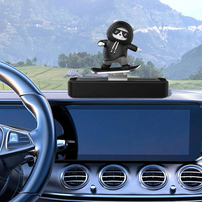 Car Slidder Panda | Sliding Bear Car Decoration | Skateboarding Bear | Car Emporium Car Skateboard Sliding Panda | Car Dashboard Decorations | Car Dashboard Ornaments