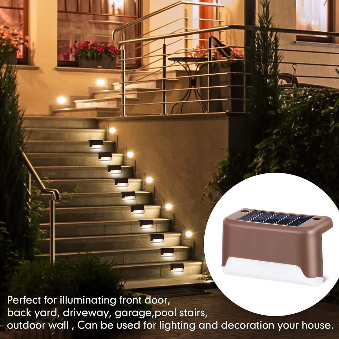 Solar Deck Lights Outdoor ⭐⭐⭐⭐⭐(1200 + REVIEWS)