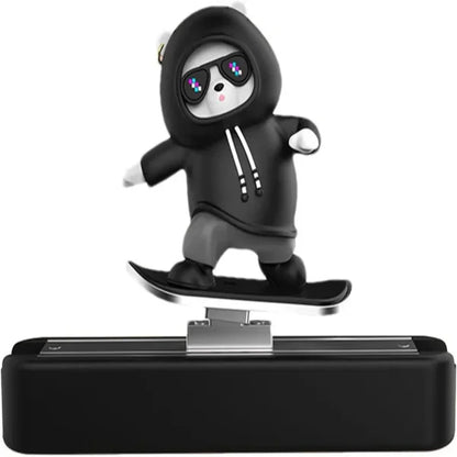 Car Slidder Panda | Sliding Bear Car Decoration | Skateboarding Bear | Car Emporium Car Skateboard Sliding Panda | Car Dashboard Decorations | Car Dashboard Ornaments